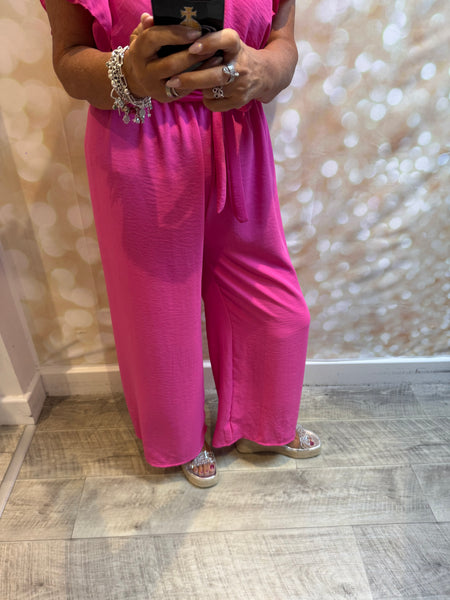 Wrap Over Palazzo Jumpsuit