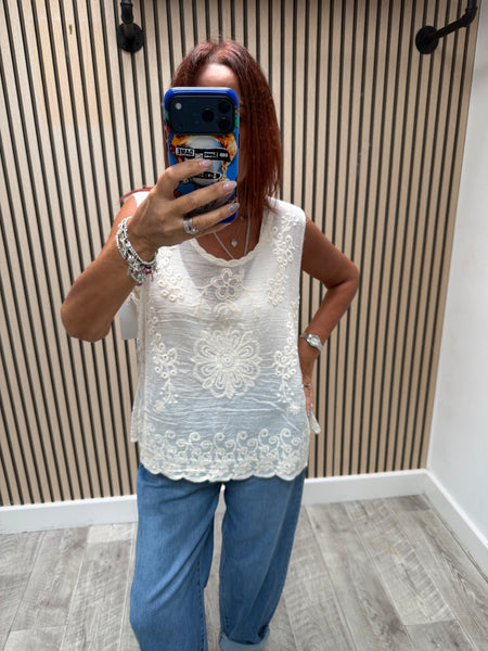 Embroidered Vest