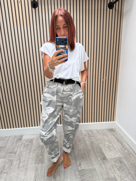 Magic Camo Belted Trousers
