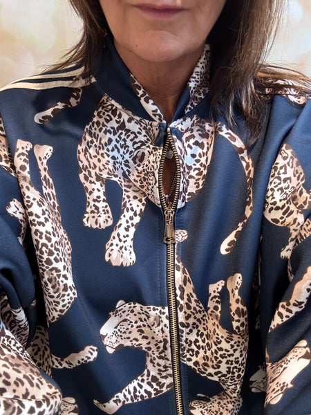 Scuba Leopard Bomber Jacket