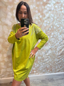Diamante Shoulder Jersey Dress/Tunic