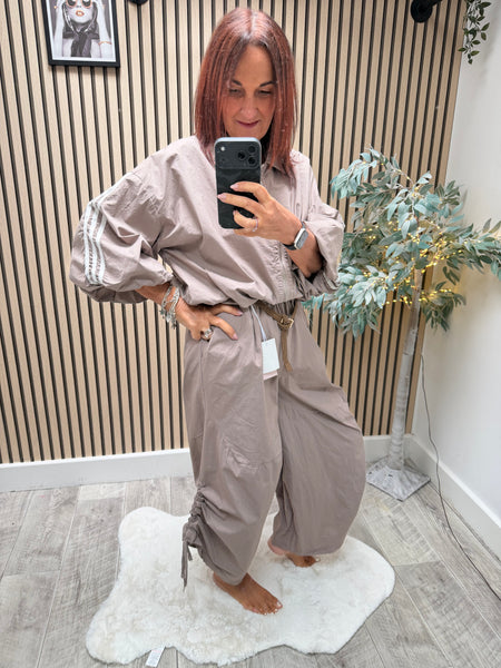 Cotton Bubble hem Bomber Jacket