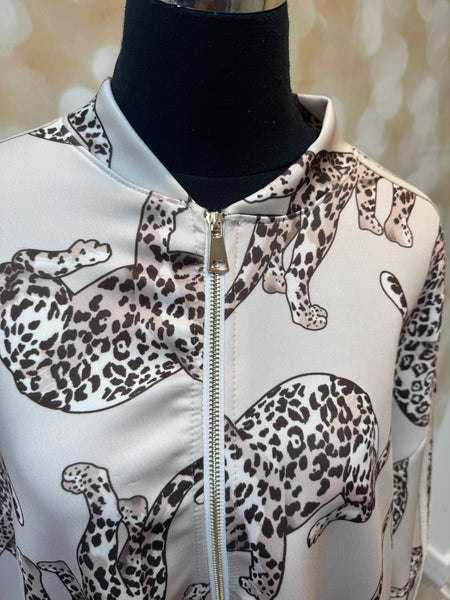 Scuba Leopard Bomber Jacket
