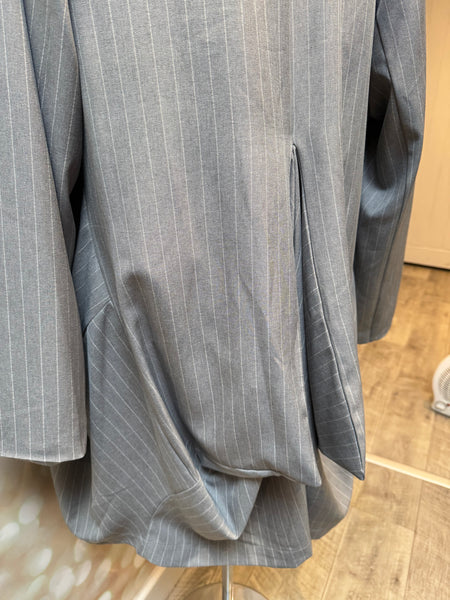 ID Oversized Pinstriped Blazer