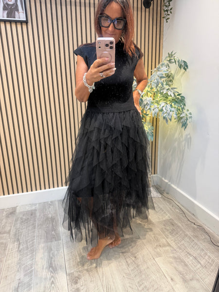 Tulle skirt Knitted Dress
