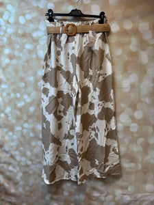 Cow Print Palazzo  trousers