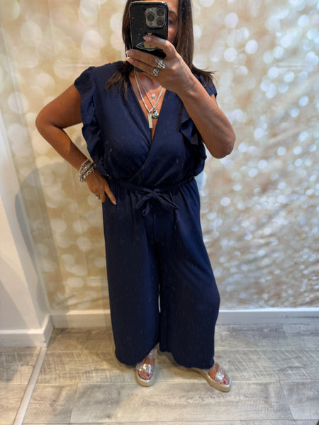 Wrap Over Palazzo Jumpsuit
