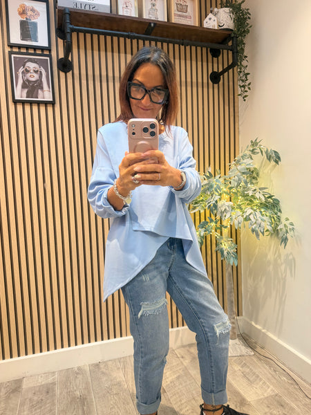 Scuba Wrap Front Sweatshirt