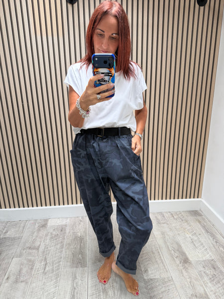 Magic Camo Belted Trousers