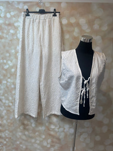 2 Piece Palazzo Trouser / Waistcoat set