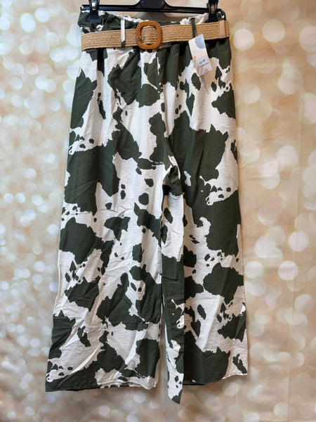 Cow Print Palazzo  trousers