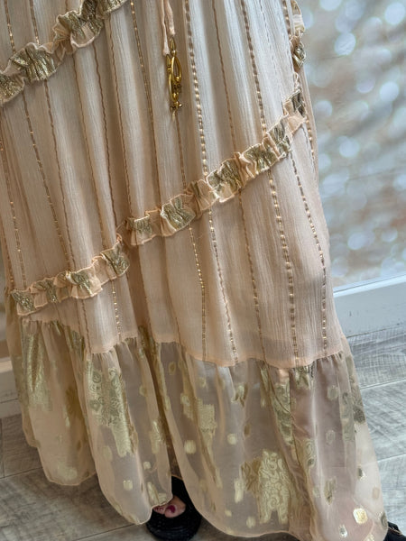 Embellished Ombre Maxi Dress
