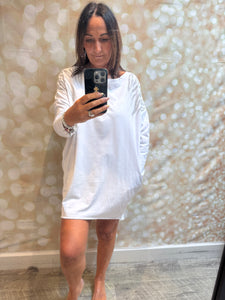 Diamante Shoulder Jersey Dress/Tunic