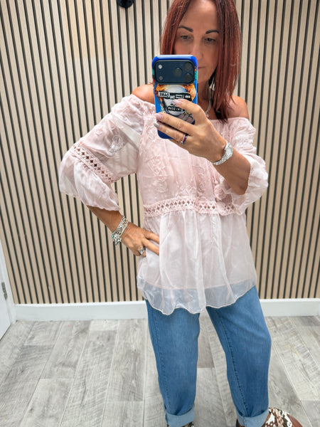 Bardot Sheer Silky Top