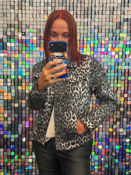 Canvas Leopard Jacket