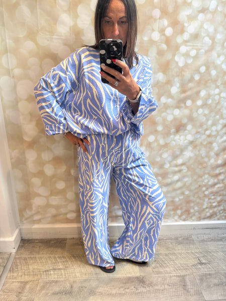 2 Piece Zebra Trouser / Tunic  set