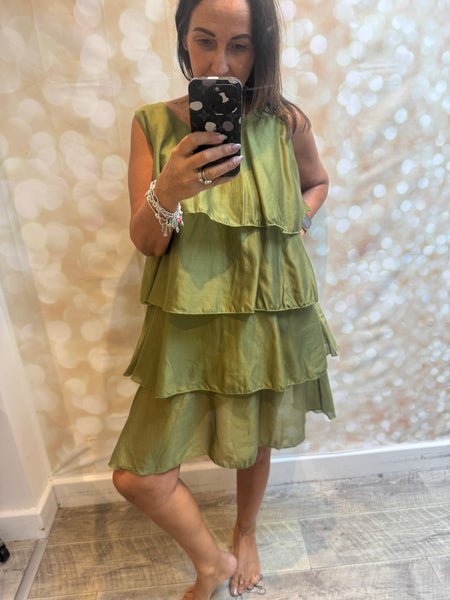 Studio Silky Tiered  Dress