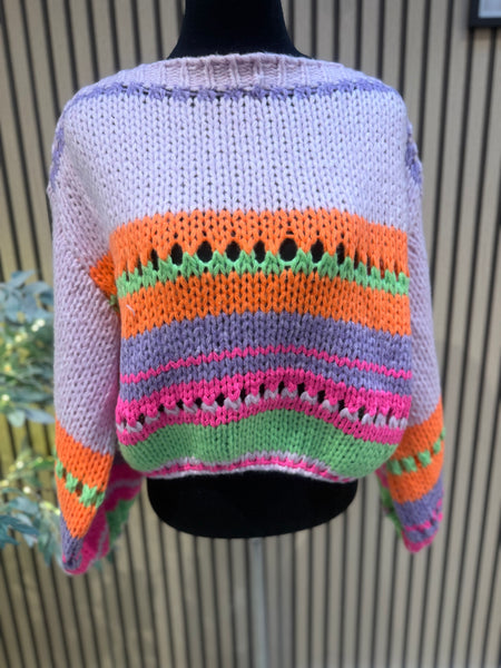 Stripe Chunky Knit Jumper