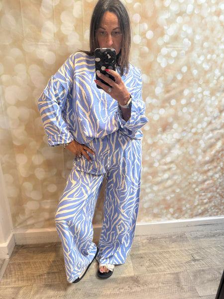 2 Piece Zebra Trouser / Tunic  set