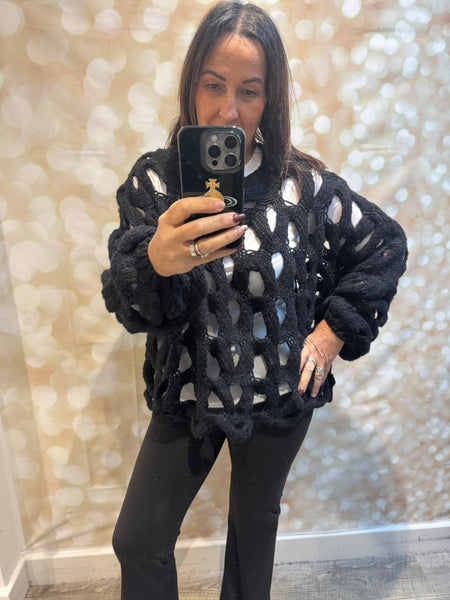 Chunky Knit  Wave Jumper