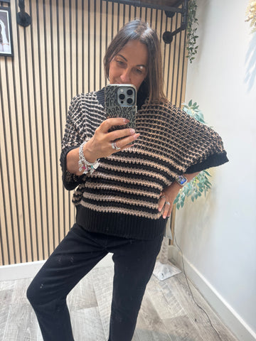 Studio Stripe Chunky Knit Jumper