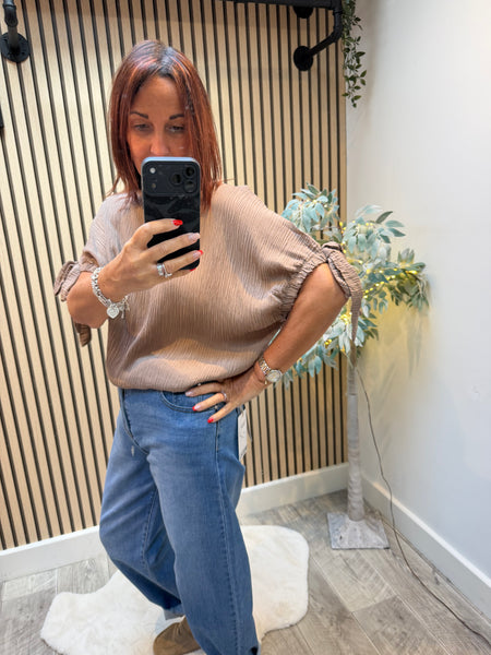 Shimmer Top with Elasticated waist