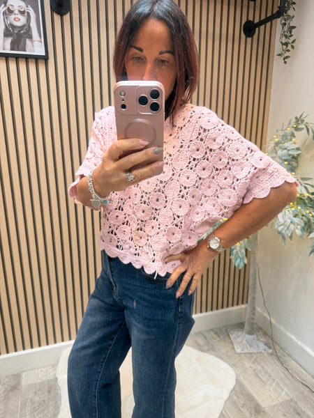 Floral crochet Jumper