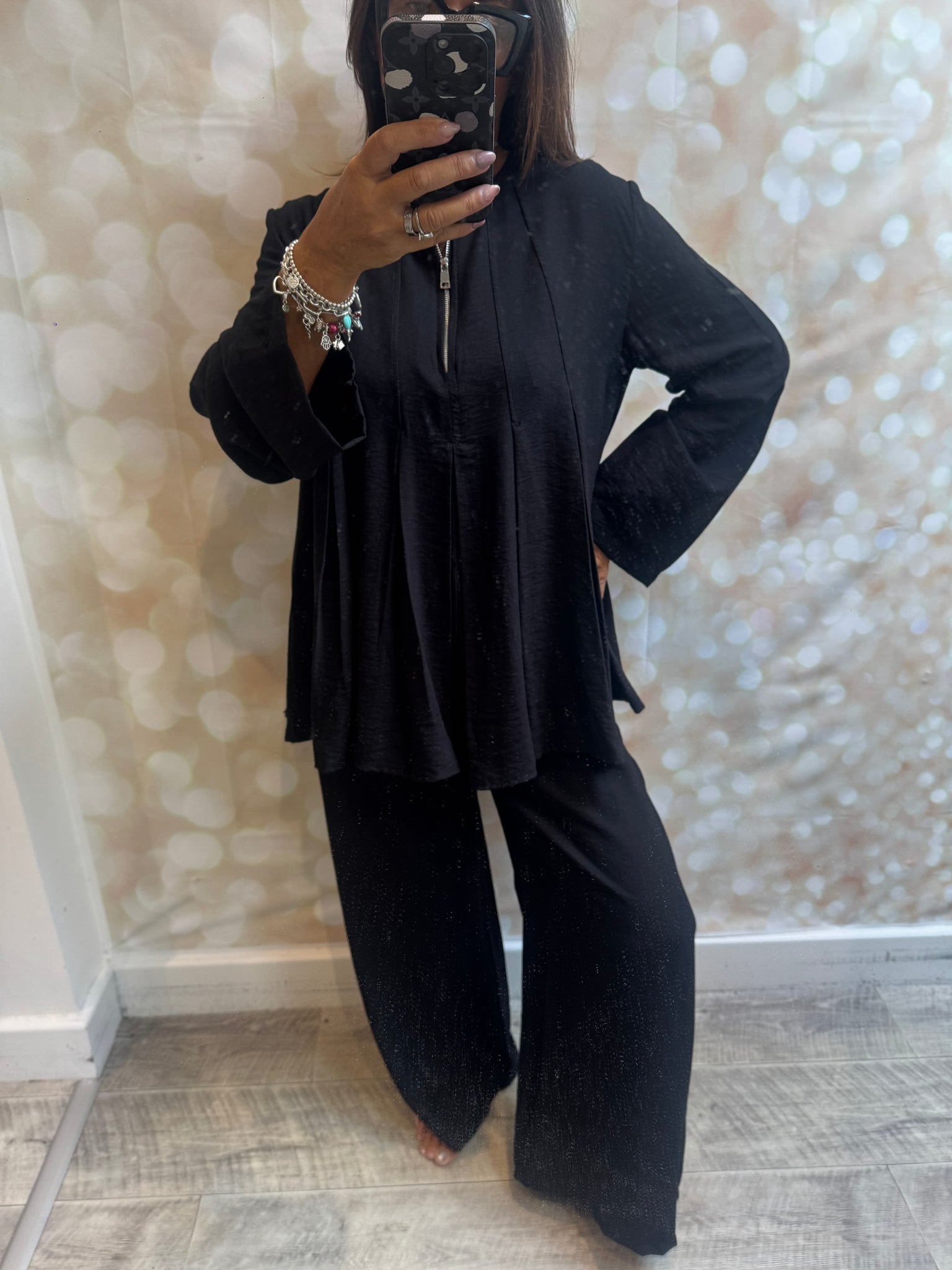 2 Piece Trousers/ Pleated Tunic Set