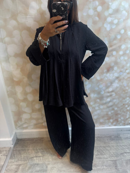 2 Piece Trousers/ Pleated Tunic Set