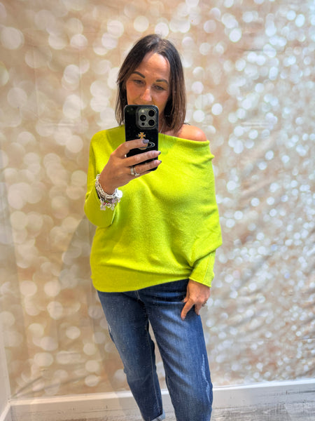 Soft knit Off the Shoulder Jumper