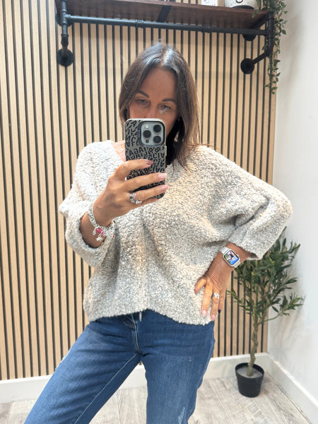 Popcorn Knit  Jumper