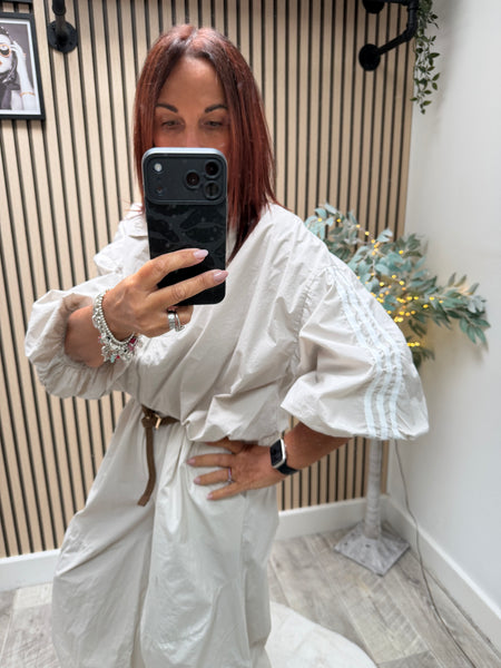 Cotton Bubble hem Bomber Jacket