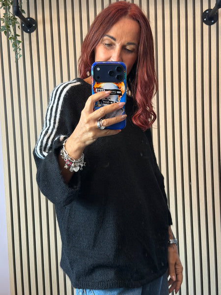 Striped sleeve Jumper