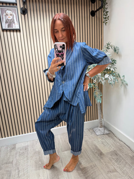 ID 2 Piece Pinstripe set - Trousers / Jacket