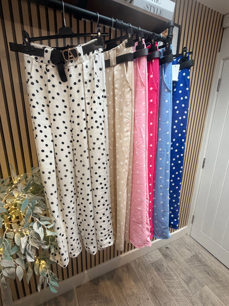 Polka Dot Palazzo  trousers