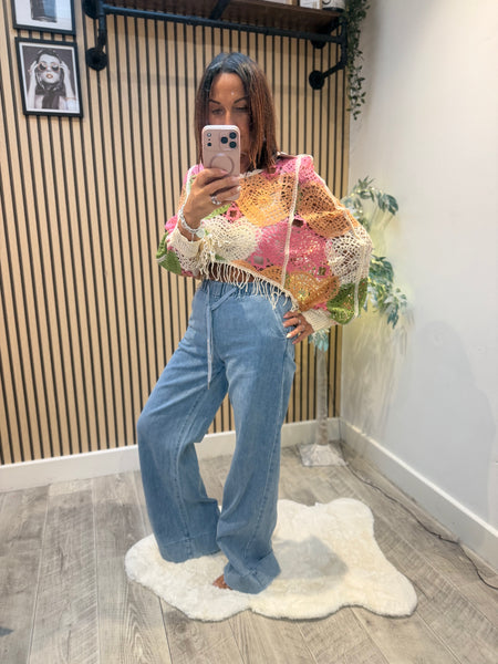 Wide Leg Jogger Style Jeans