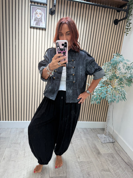 Zeta Otto Denim Military Jacket
