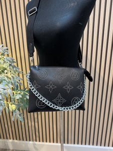 LV studded Triple Pocket Across Body Bag