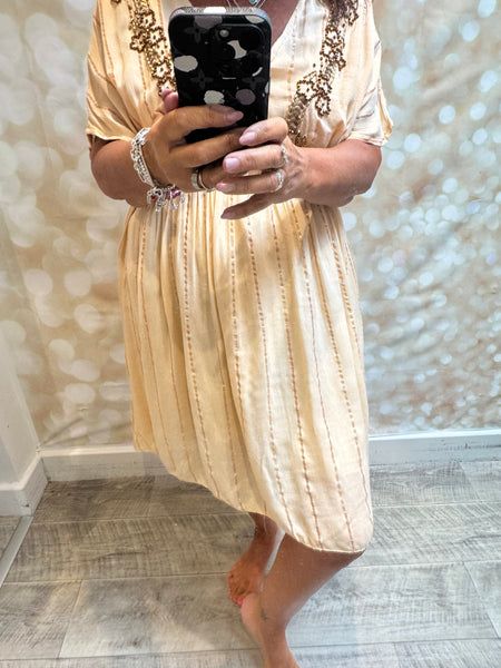 Embellished Boho Dress