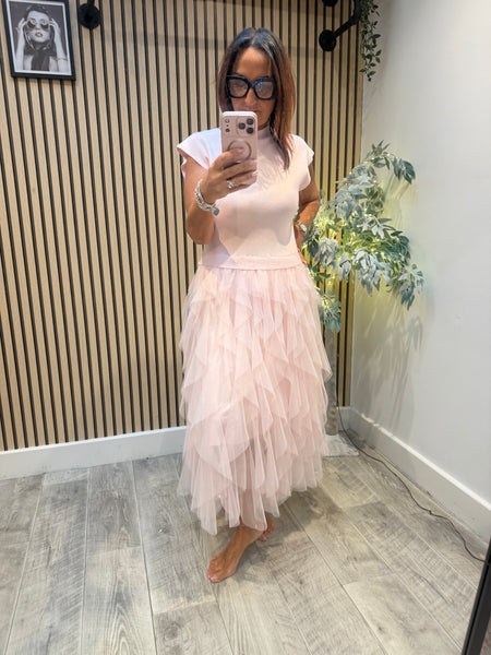 Tulle skirt Knitted Dress