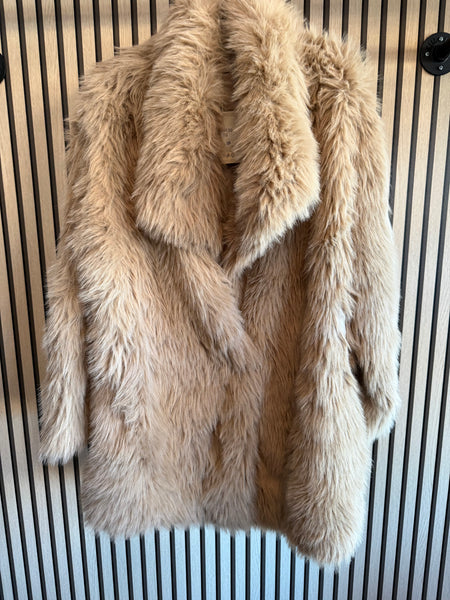 Luxe Fluffy  Midi Fur  Jacket
