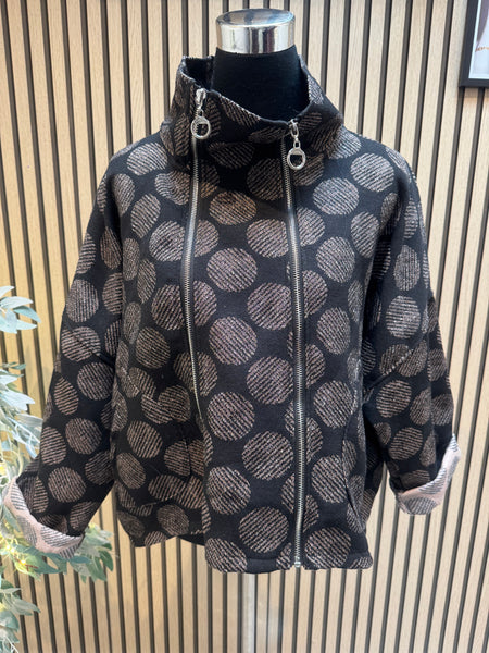 Double Zip Cropped Jacket