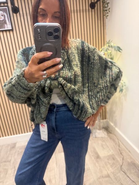 2 in 1 Overlay Popcorn Chunky Knit Jumper