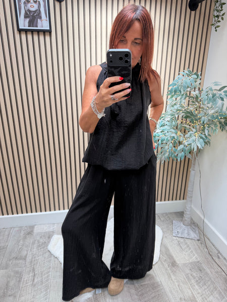 Crinkle  halter neck top
