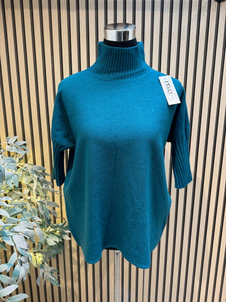 Soft knit Ribbed Neck Jumper