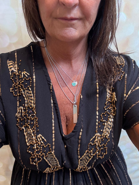 Embellished Boho Dress