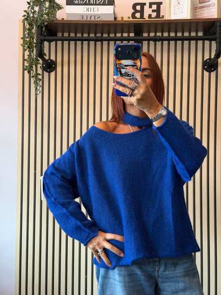 Slash Neck Jumper