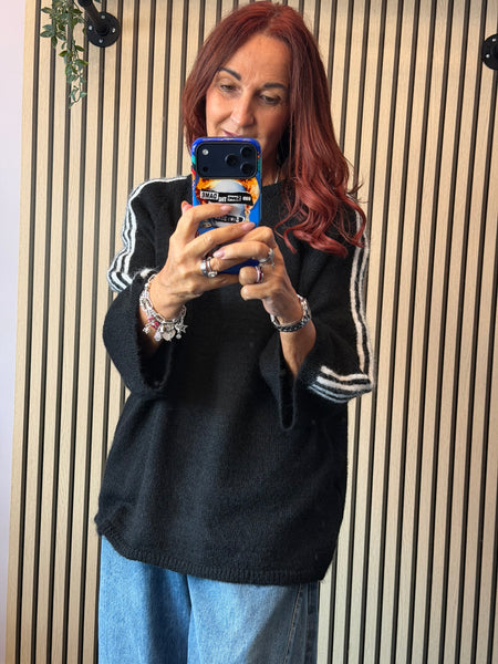 Striped sleeve Jumper