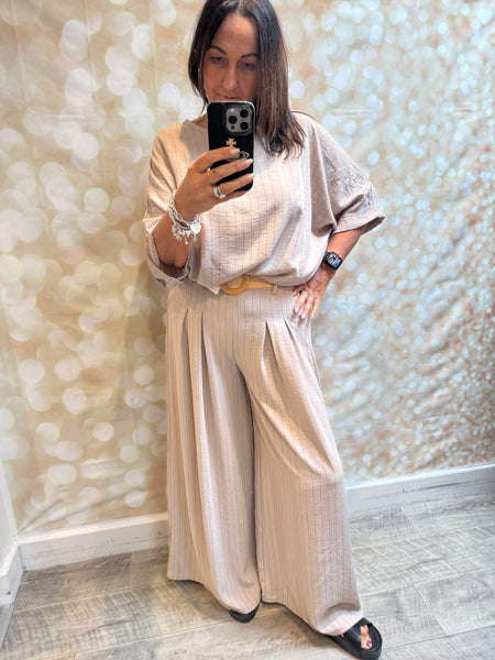 Pinstripe Trouser Set