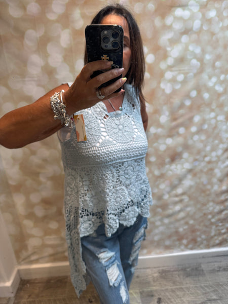 Crochet Hi Low Top